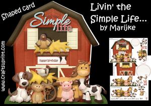 Livin' the Simple Life Shaped Card Mini Kit
