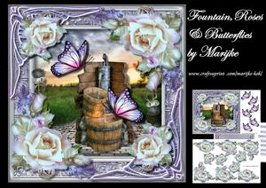 Fountain, Roses & Butterflies Mini Kit