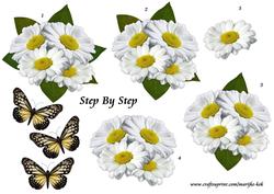 Step by Step Daisies & Butterflies