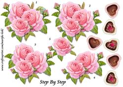 Step by Step Vintage Roses & Chocolates