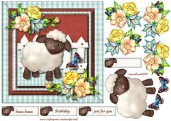 Cute Sheep Birthday Boy / Girl / Baby /toddler