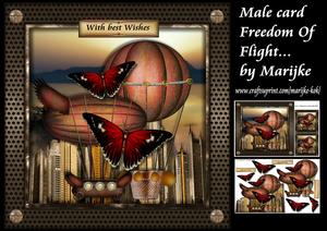 Male Card Freedom of Flight Mini Kit
