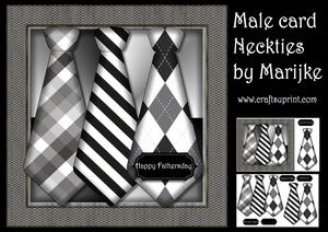Male Card Neckties Mini Kit