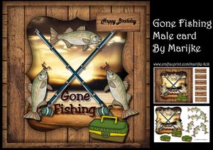 Male Card Gone Fishing Mini Kit