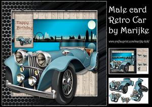 Male Card Retro Card Skyline Mini Kit