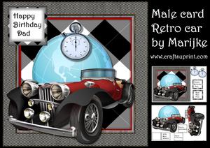 Male Card Retro Card World Globe Mini Kit