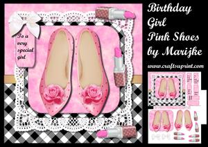 Birthday Girl Pink Shoes Mini Kit