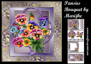Pansies Bouquet Mini Kit