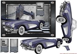 Male Card 1950's Car 2