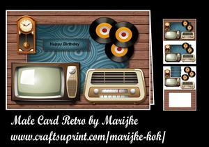 Male Card Retro