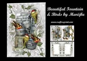 Beautiful Fountain and Birds Mini Kit