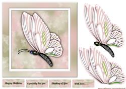 Beautiful Butterfly in Pink