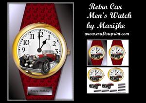 Men's Watch Retro Car Mini Kit