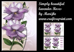 Simply beautiful Lavender Roses Mini Kit