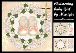 Christening baby Girl Mini Kit