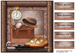 Male card Topper Gentleman