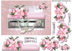 Pink Orchids Jewellery Box