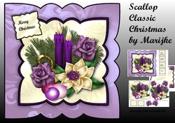 Scallop Classic Christmas In Purple Mini Kit
