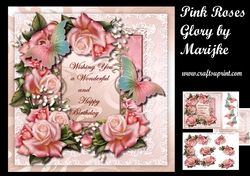 Pink Roses Glory Mini Kit