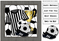 Male card Football