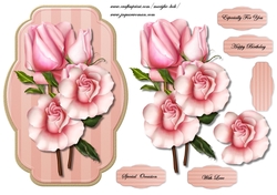 Pink Roses Panel