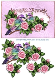 Rainbow Birds & Roses
