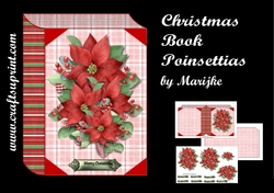 Book Christmas poinsettias Mini Kit