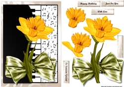 Piano Card Daffodil