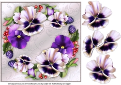 Violets Beauty Card Topper