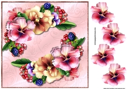 Violets Symphony Card Topper
