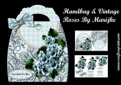 Handbag card & Vintage Roses Mini Kit