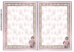 Music Vintage Flowers Insert