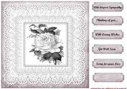 Sympathy Lace & Roses