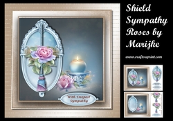 Shield Sympathy Roses
