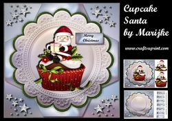 Santa Cupcake Mini Kit