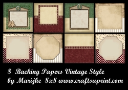 Backing Papers Vintage Style