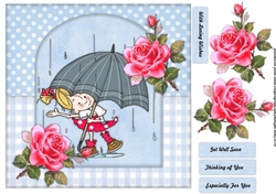 Rainy day Cute card