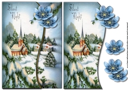 Silent Night Christmas card