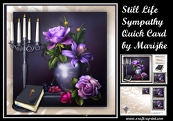 Still Life Sympathy Quick card Mini Kit