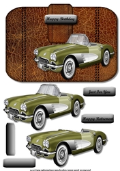Male Card Wallet Retro Car 2