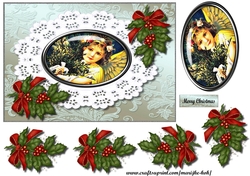 Beautiful Angel In Broderie Frame