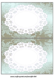 Beautiful Angel In Broderie Frame INSERT