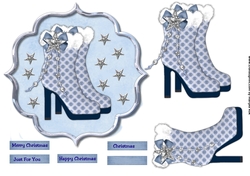 Scallop Topper Christmas Boots female