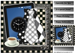 Male card Tablet & Office