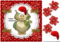 Cute Christmas Owl