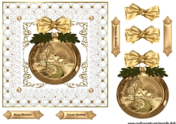 Golden Christmas Bauble