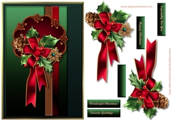 Beautiful Red Christmas Bow