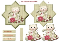 Star Card Topper  Purrfect Christmas 