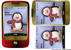 Smartphone Christmas Penquin 4