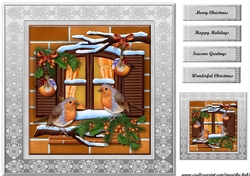 Birdsong Christmas Topper & Tags